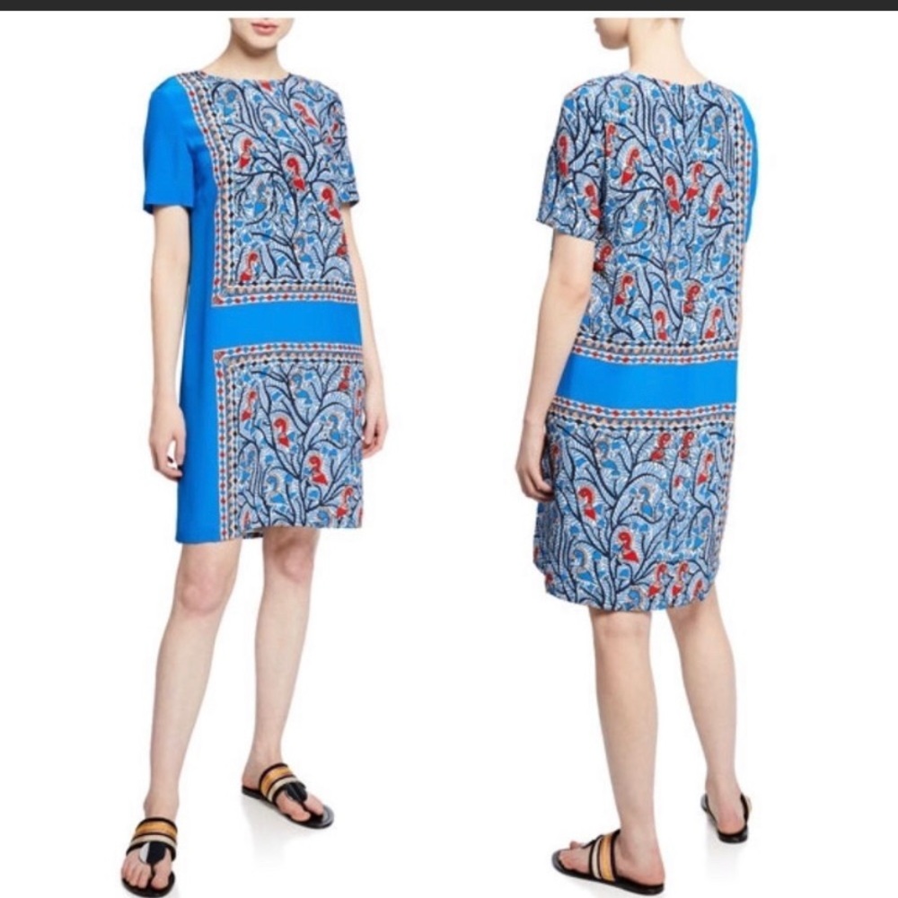 Tory Burch NWOT Silk Crepe Bird of Paradise Dress